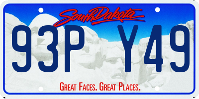 SD license plate 93PY49