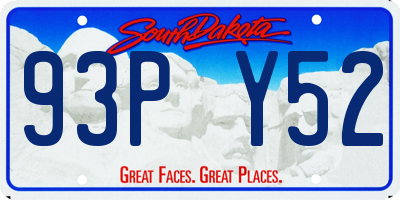 SD license plate 93PY52