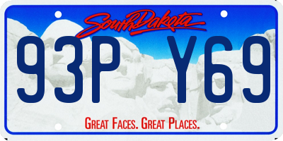 SD license plate 93PY69