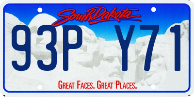 SD license plate 93PY71