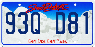 SD license plate 93QD81