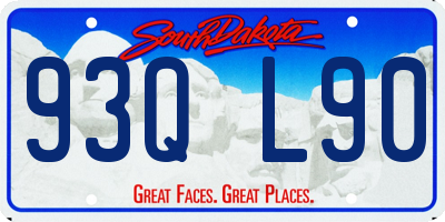 SD license plate 93QL90