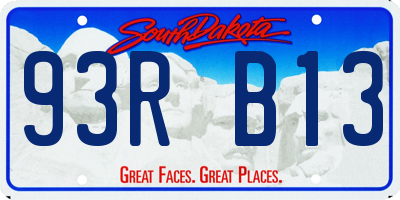 SD license plate 93RB13