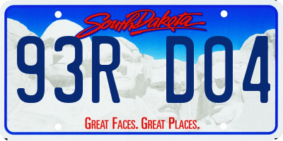 SD license plate 93RD04