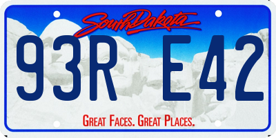 SD license plate 93RE42