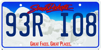 SD license plate 93RI08