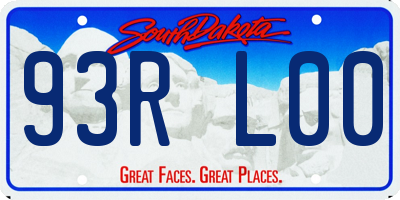 SD license plate 93RL00