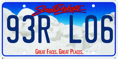 SD license plate 93RL06