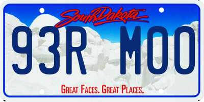 SD license plate 93RM00