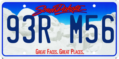 SD license plate 93RM56