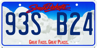 SD license plate 93SB24