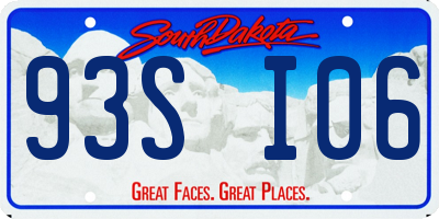 SD license plate 93SI06