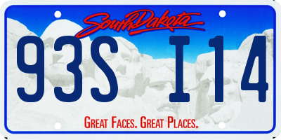 SD license plate 93SI14