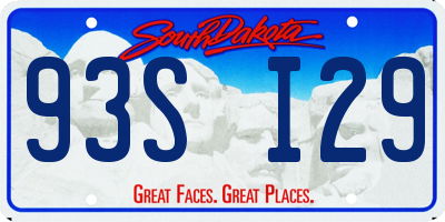 SD license plate 93SI29