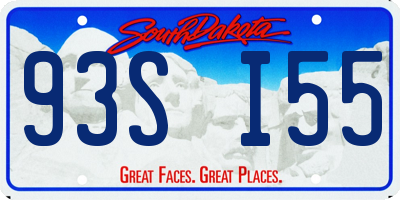 SD license plate 93SI55
