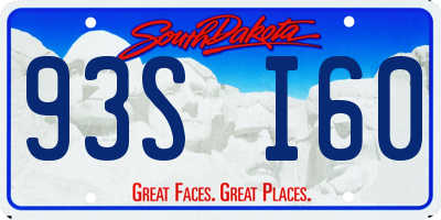 SD license plate 93SI60