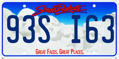 SD license plate 93SI63
