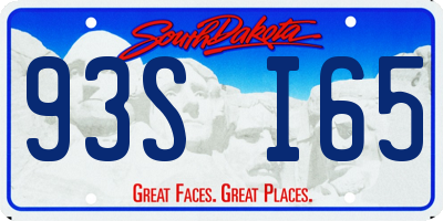SD license plate 93SI65