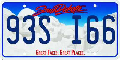 SD license plate 93SI66
