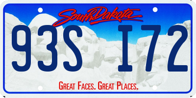 SD license plate 93SI72