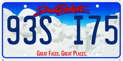 SD license plate 93SI75