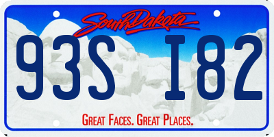 SD license plate 93SI82