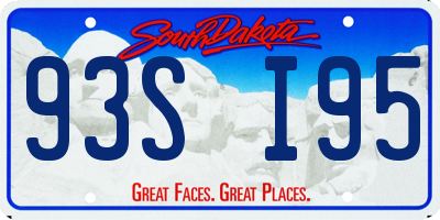 SD license plate 93SI95