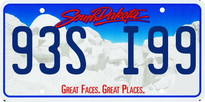 SD license plate 93SI99