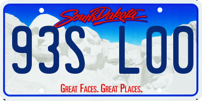 SD license plate 93SL00