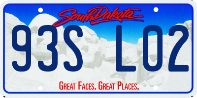 SD license plate 93SL02