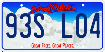 SD license plate 93SL04
