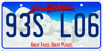 SD license plate 93SL06