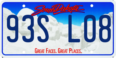 SD license plate 93SL08