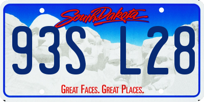 SD license plate 93SL28