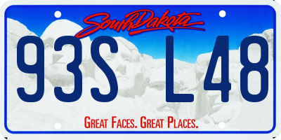 SD license plate 93SL48