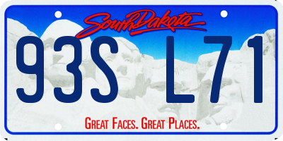 SD license plate 93SL71