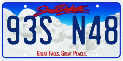 SD license plate 93SN48