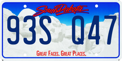 SD license plate 93SQ47