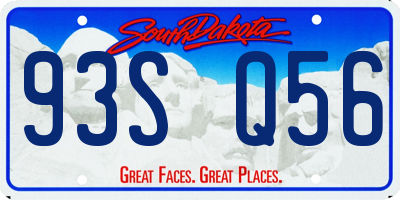 SD license plate 93SQ56