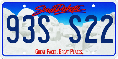 SD license plate 93SS22