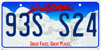 SD license plate 93SS24