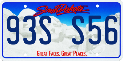 SD license plate 93SS56