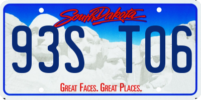 SD license plate 93ST06