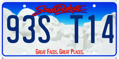SD license plate 93ST14