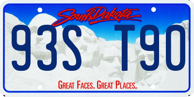 SD license plate 93ST90