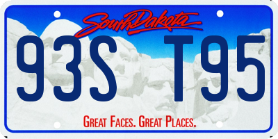 SD license plate 93ST95
