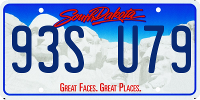 SD license plate 93SU79