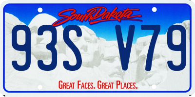 SD license plate 93SV79