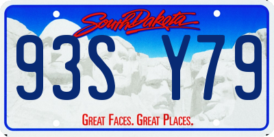 SD license plate 93SY79