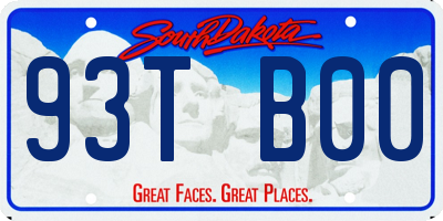 SD license plate 93TB00